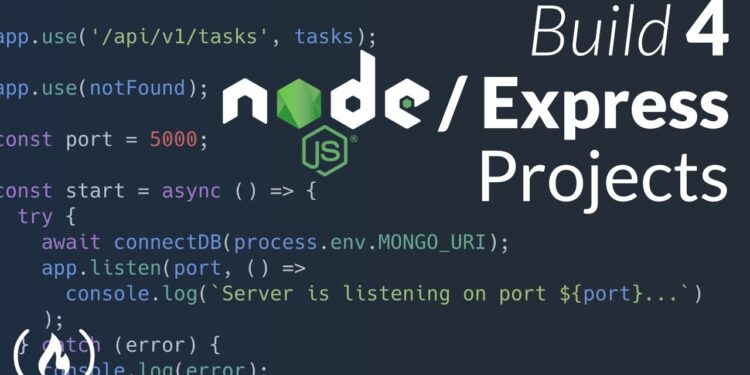 Node.js / Express Course - Build 4 Projects